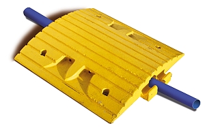 Retardér – středový žlutý modul s průchodem pro kabel výška 70 mm