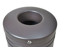 (obrázek pro) Odpadkový koš GUYENNE 40 se sloupkem, hlavice INOX