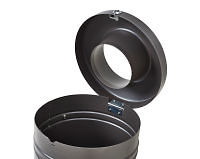 (obrázek pro) Odpadkový koš GUYENNE 40 se sloupkem, hlavice INOX