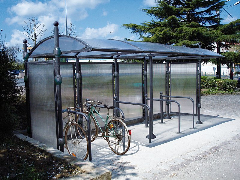 (obrázek pro) Přístřešek na kola DÉCO – kompletní modul AGORA