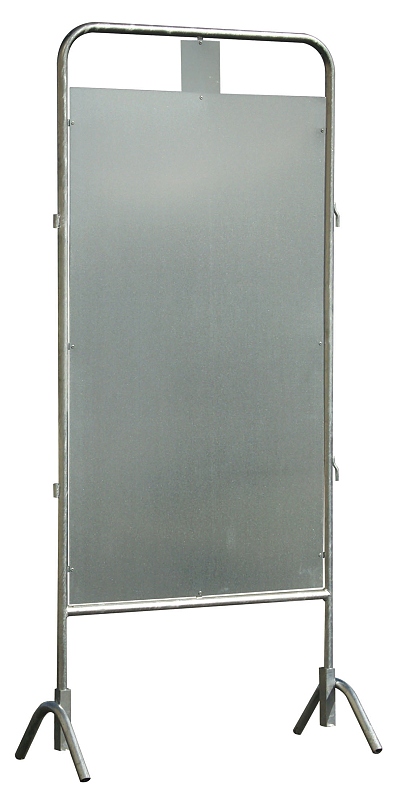 (obrázek pro) Volební vývěsní panel 100x170 cm, 1 kandidát, trubkový rám 35 mm, zinkovaný