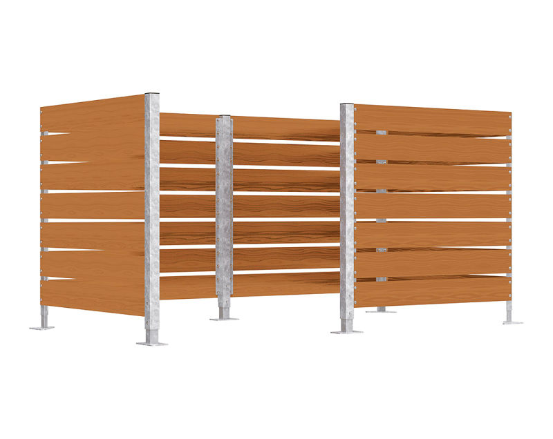 (obrázek pro) DECORATIVE WHEELIE BIN STORE OR FENCE 7 SLAT HLP CLADDING