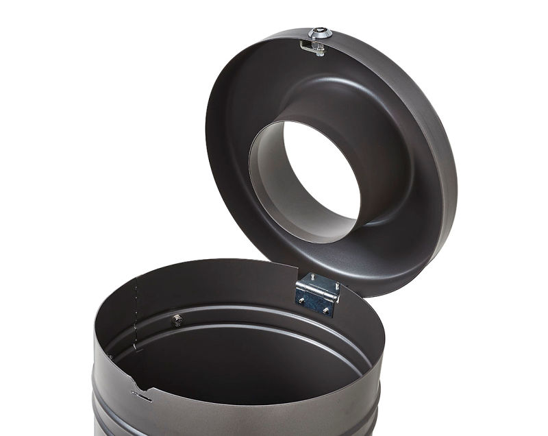 (obrázek pro) Odpadkový koš GUYENNE 40 se sloupkem, hlavice INOX