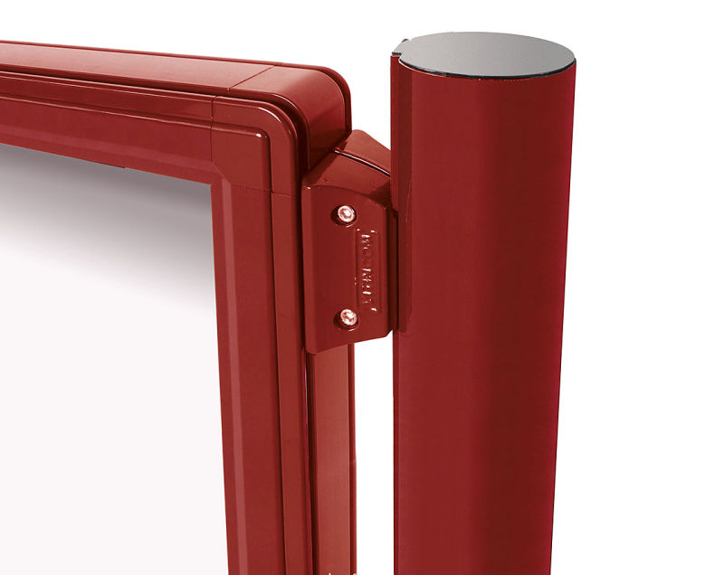 (obrázek pro) Pár sloupků pr. 76 mm k zabetonování, výška 2475 mm, lakované