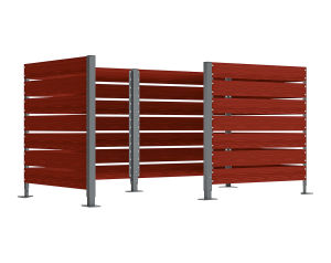 (obrázek pro) DECORATIVE WHEELIE BIN STORE OR FENCE 7 SLAT HLP CLADDING