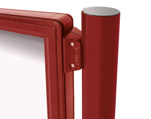 (obrázek pro) Pár sloupků pr. 76 mm k zabetonování, výška 2475 mm, lakované